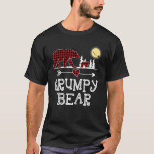 Grumpy Bear Christmas Pajama Red Kariert Buffalo f T-Shirt