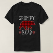Grumpy Bear Christmas Pajama Red Kariert Buffalo F T-Shirt (Design vorne)