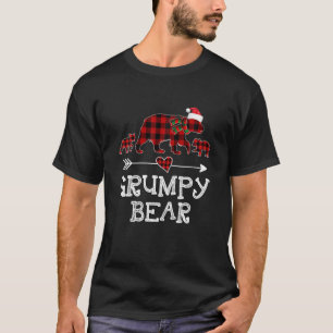 Grumpy Bear Christmas Pajama Red Kariert Buffalo T-Shirt