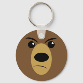 Grumpy Bear Face Schlüsselanhänger