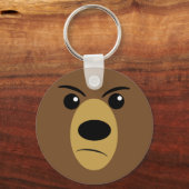Grumpy Bear Face Schlüsselanhänger (Vorderseite)
