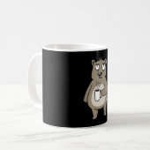 Grumpy bear holding a cup of coffee kaffeetasse (Vorderseite Links)