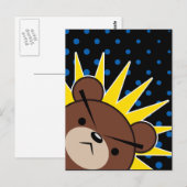Grumpy Bear Roar Postkarte (Vorne/Hinten)
