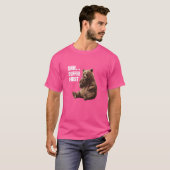 Grumpy Bear Sprichwort Shh Coffee First Funny & Ni T-Shirt (Vorne ganz)