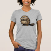 Grumpy Beaver Crusty aber Niedlich! T-Shirt (Vorderseite)