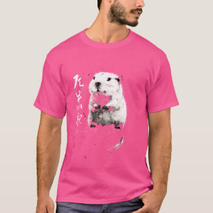 Grumpy Beaver Japanisch Art I Chonk Beaver T-Shirt