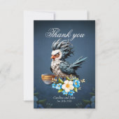 Grumpy Bird am Montag. Dankeskarte (Vorderseite)