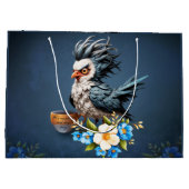 Grumpy Bird am Montag. Große Geschenktüte (Rückseite)