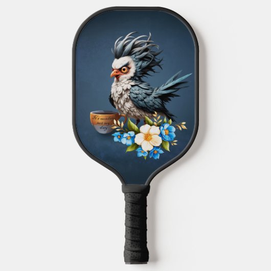 Grumpy Bird am Montag. Pickleball Schläger (Vorderseite)