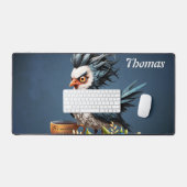 Grumpy Bird am Montag. Schreibtischunterlage (Tastatur & Maus)