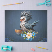 Grumpy Bird am Montag. Seidenpapier (Basteln)