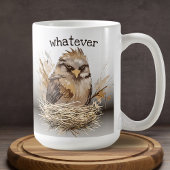 Grumpy Bird Original Artwork Morning Sarcastic Kaffeetasse