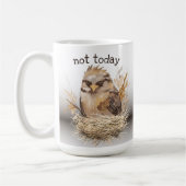 Grumpy Bird Original Artwork Morning Sarcastic Kaffeetasse (Links)