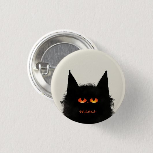 Grumpy Black Button (Vorne & Hinten)