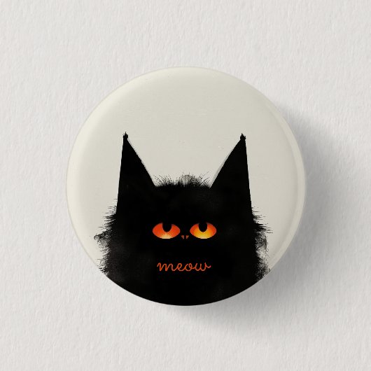 Grumpy Black Button (Vorderseite)