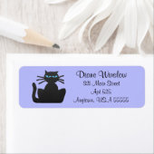 Grumpy Black Cat Womans Lavender Return (Insitu)