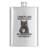 Grumpy Black Flachmann (Vorderseite)