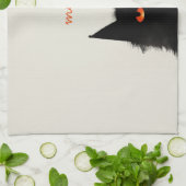 Grumpy Black Geschirrtuch (Gefaltet)