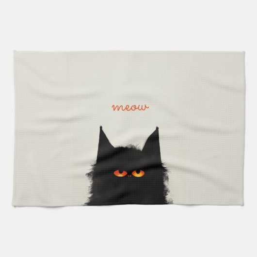 Grumpy Black Geschirrtuch (Horizontal)