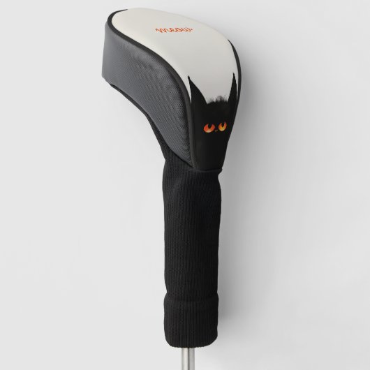 Grumpy Black Golf Headcover (angewinkelt)