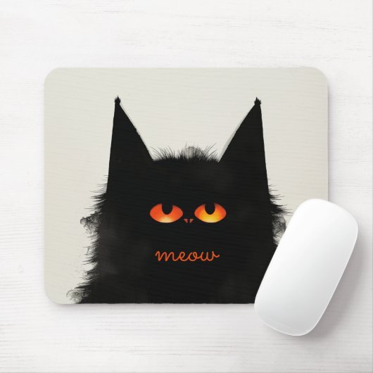Grumpy Black Mousepad (Mit Mouse)