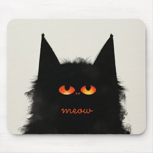 Grumpy Black Mousepad (Vorne)