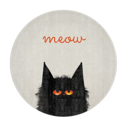 Grumpy Black Schneidebrett (Vorderseite)