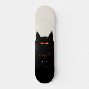 Grumpy Black Skateboard