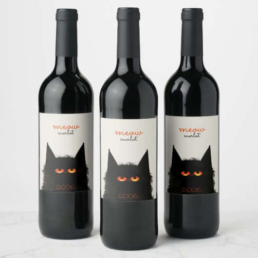 Grumpy Black Weinetikett (Flaschen)