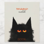 Grumpy Black Weinetikett (Einzelnes Label)