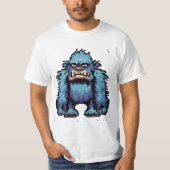 Grumpy Blue Sasquatch Variant 2 T - Shirt (Vorderseite)