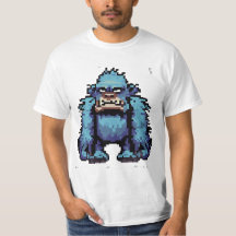 Grumpy Blue Sasquatch Variant 2 T - Shirt