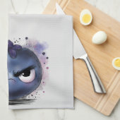 Grumpy Blueberry Geschirrtuch (Viertel Falte)