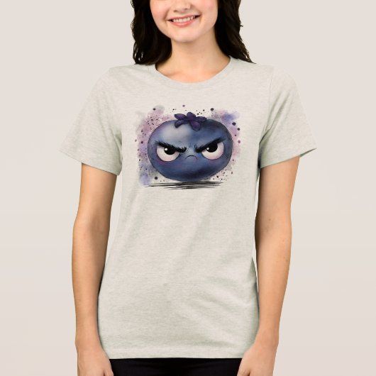 Grumpy Blueberry Tri-Blend Shirt (Vorderseite)