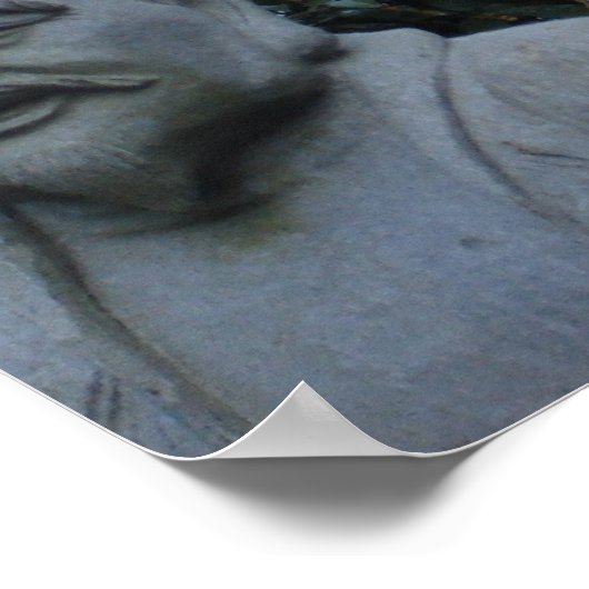 Grumpy Buddha Poster (Ecke)