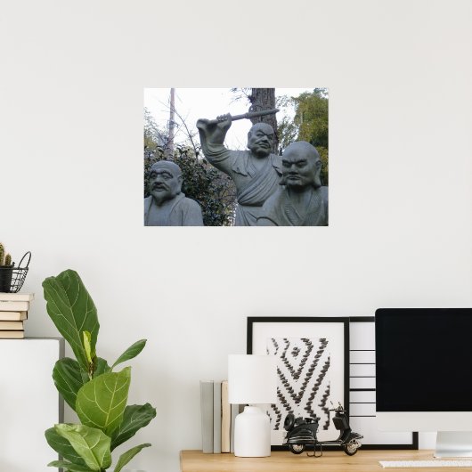 Grumpy Buddha Poster (Heimbüro)