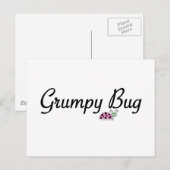 Grumpy bug postkarte (Vorne/Hinten)