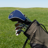 Grumpy Bulldog Blaues Golf-Schutzcover Golf Headcover (In SItu)