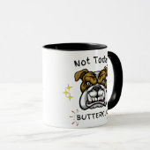 Grumpy Bulldog Cup, Dog Lover Gift Idea, Pet Humor Tasse (VorderseiteRechts)