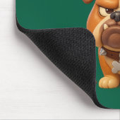 Grumpy bulldog warning – in a doggone bad mood mousepad (Ecke)