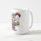 Grumpy Bunny Coffee Funny T-Shirt Kaffeetasse (VorderseiteRechts)