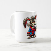 Grumpy Bunny Coffee Funny T-Shirt Kaffeetasse (Vorderseite Links)