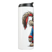 Grumpy Bunny Coffee Funny T-Shirt Thermosbecher (Nach links gedreht)