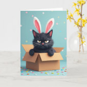 Grumpy Bunny Freund Lustige Karte (Gelbe Blume)