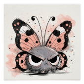 Grumpy Butterfly Poster (Vorderseite)