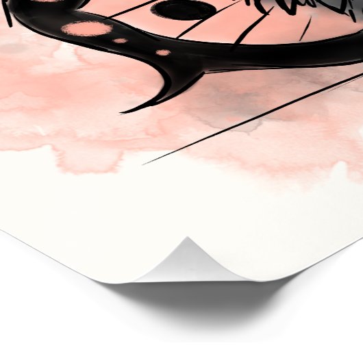 Grumpy Butterfly Poster (Ecke)