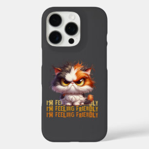 Grumpy Calico Cat und lustiges Zitat iPhone 16 Pro Hülle