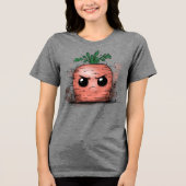 Grumpy Carrot Tri-Blend Shirt (Vorderseite)