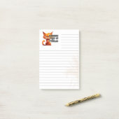 Grumpy Cat-Attitüde-linierte 3M Post-it® Notizen (Auf Schreibtisch)