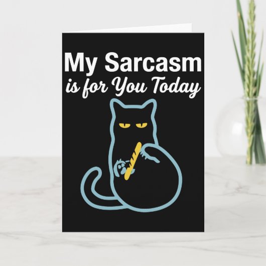 Grumpy Cat Attitüde – Still Urteilend Lustige Katz Karte (Vorderseite)